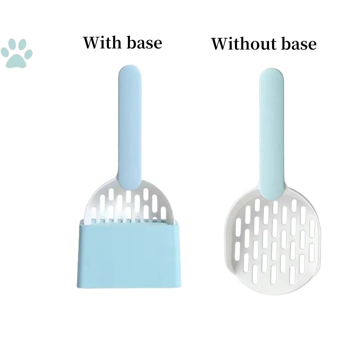 Plastic Shovel with Base for Self-Cleaning Litter Boxes - Pawsitive Cuddles