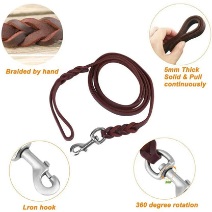 Braided Long Lead for Medium & Large Dogs - Pawsitive Cuddles