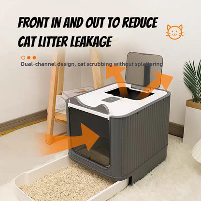 Cat Litter Box – Splash-Proof, Fully Enclosed - Pawsitive Cuddles