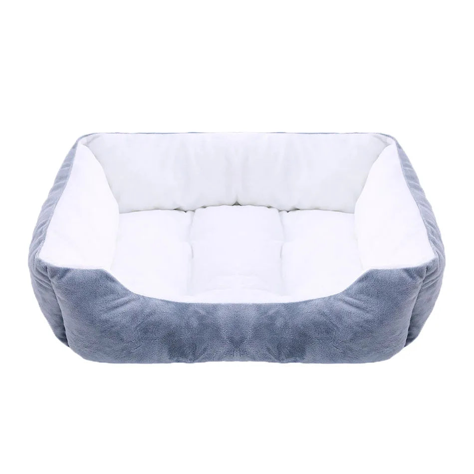 Square Plush Pet Bed - Pawsitive Cuddles