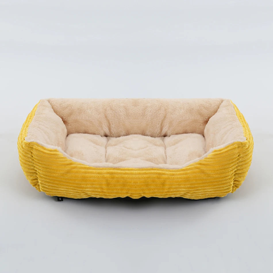 Square Plush Pet Bed - Pawsitive Cuddles
