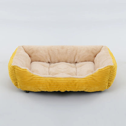 Square Plush Pet Bed - Pawsitive Cuddles