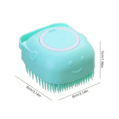 Pet Bathing Brush – Soft Silicone Massager for Dog & Cat Cleaning & Grooming - Pawsitive Cuddles