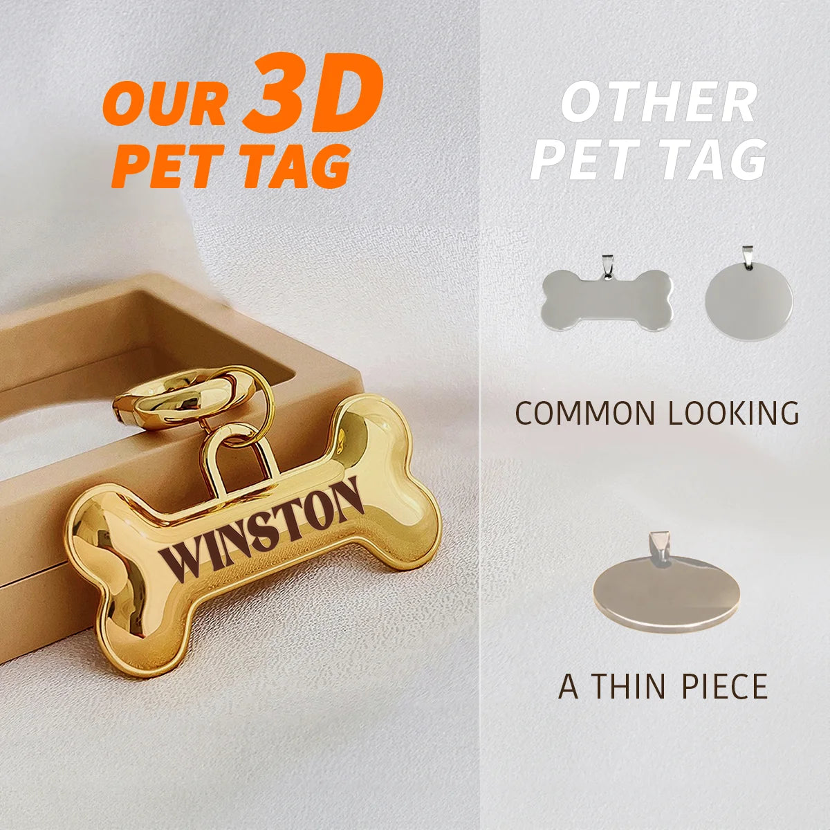 Custom Copper Nameplate with Free Engraving - Pawsitive Cuddles