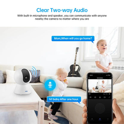 KERUI 2pcs/lot Tuya Smart WIFI IP Camera HD 1080P - Pawsitive Cuddles