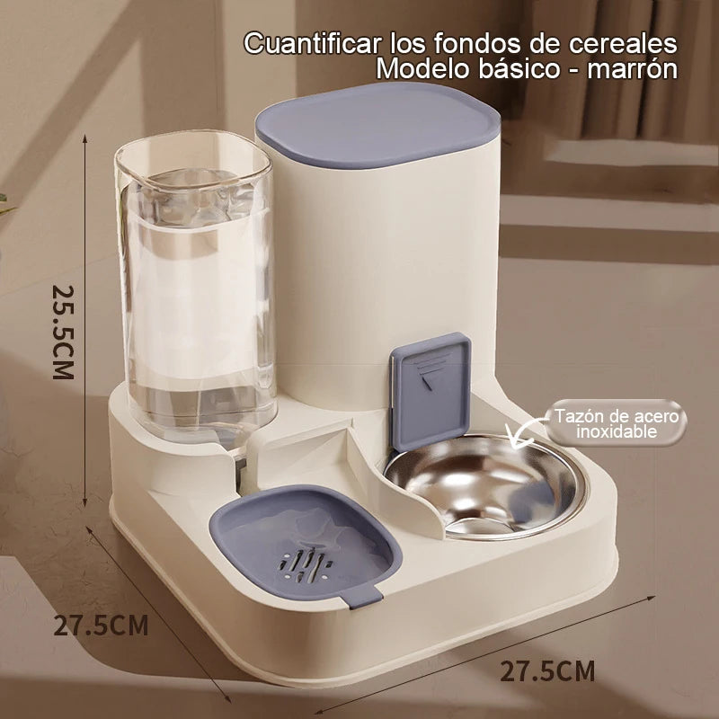 Kimpets Automatic Cat Feeder & Water Dispenser – Large Capacity, Dry-Wet Separation - Pawsitive Cuddles