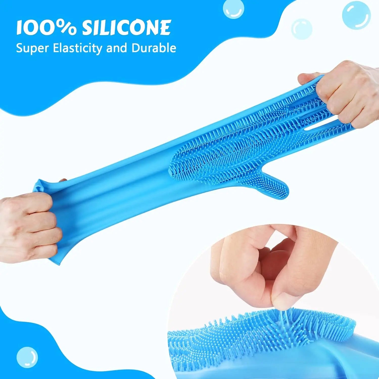 Soft Silicone Bath & Cleaning Gloves - Pawsitive Cuddles