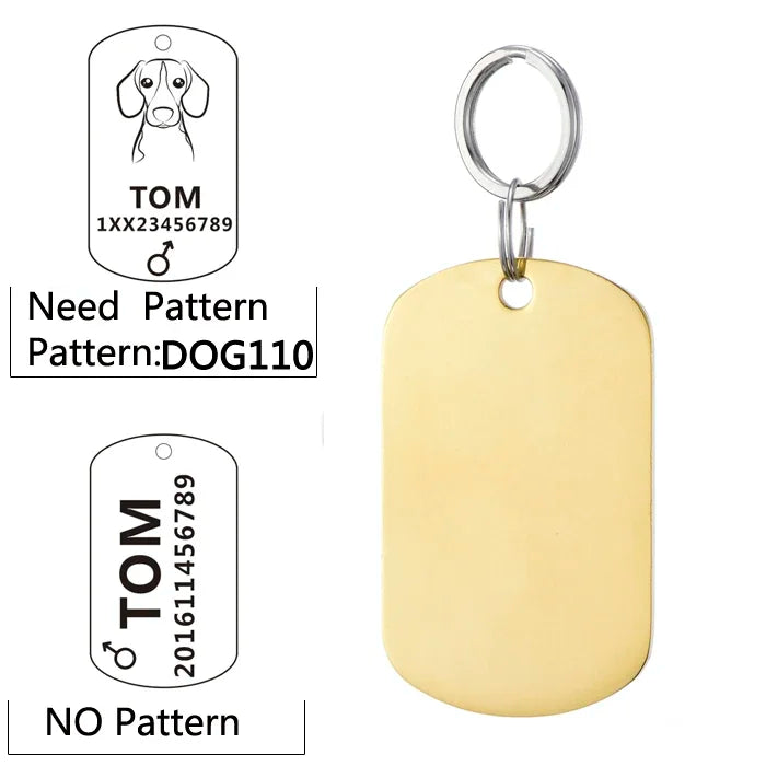 Personalized Pet Collar ID Tag - Pawsitive Cuddles