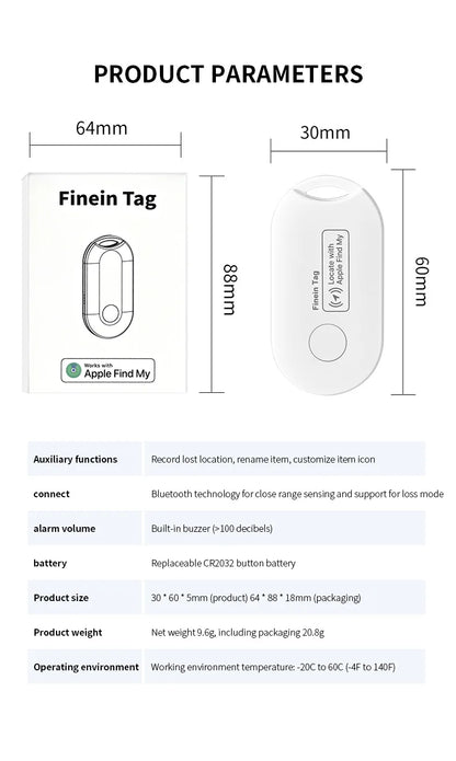 Mini GPS Tracker – iOS FindMy App, Smart Tag for Wallet, Car, Pet - Pawsitive Cuddles