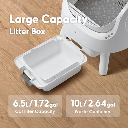 Large Capacity Easy to Clean Efficient Self-cleaning Cat Litter Box - Pawsitive Cuddles