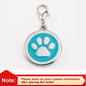 Custom Engraved Name Tag with Paw Print Design - Pawsitive Cuddles