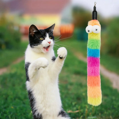 Interactive Cat Wand & Feather Toy - Pawsitive Cuddles