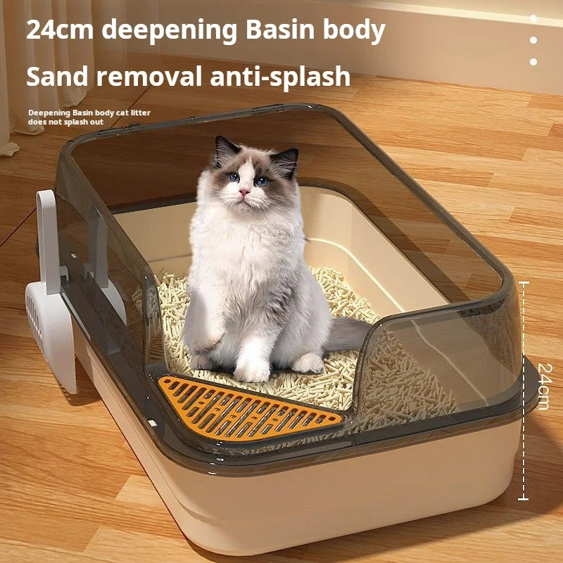 Anti-Splash, Semi-Enclosed, Litter for Cats - Pawsitive Cuddles