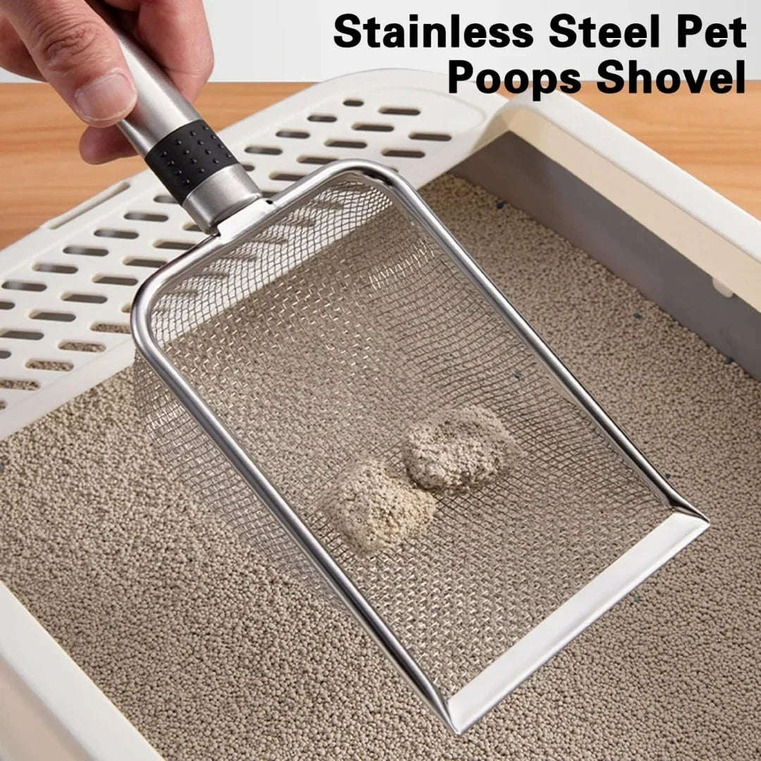 Stainless Steel Cat Litter Scoop - Pawsitive Cuddles