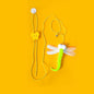 Cat Toy Swing – Elastic Feather Toy - Pawsitive Cuddles