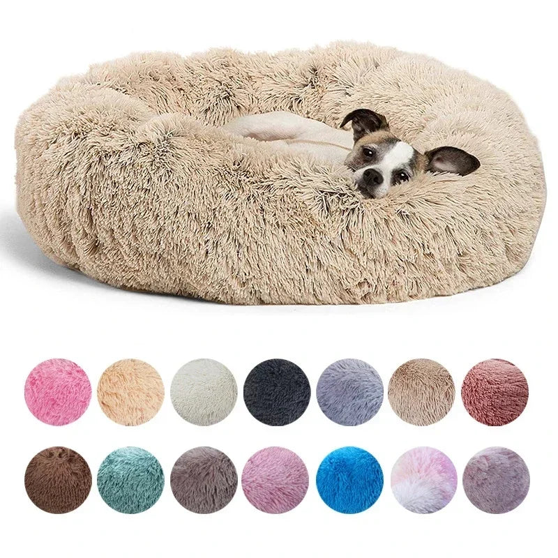Round Pet Bed for Large Dog - Pawsitive Cuddles