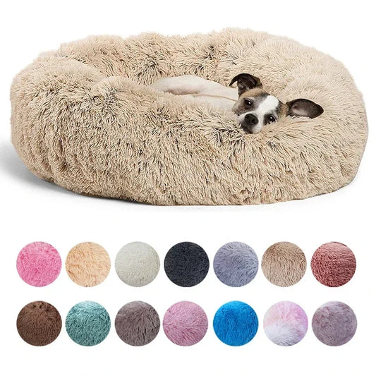 Round Pet Bed for Large Dog - Pawsitive Cuddles