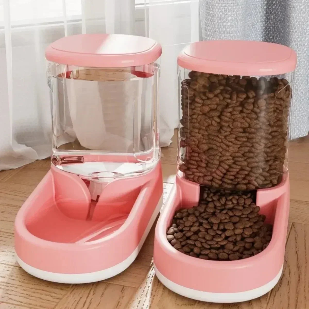 "Automatic Pet Feeder & Water Dispenser – Food Bowl for Cats & Dogs"