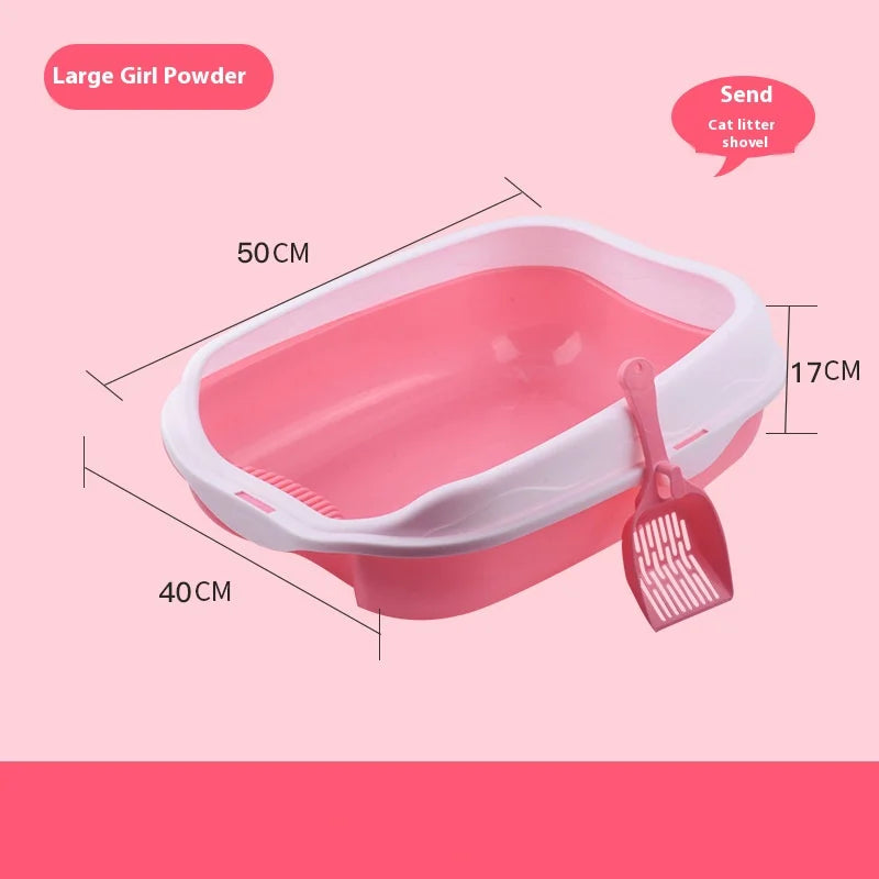 Cat Litter Box Portable Removable Semi Closed - Pawsitive Cuddles