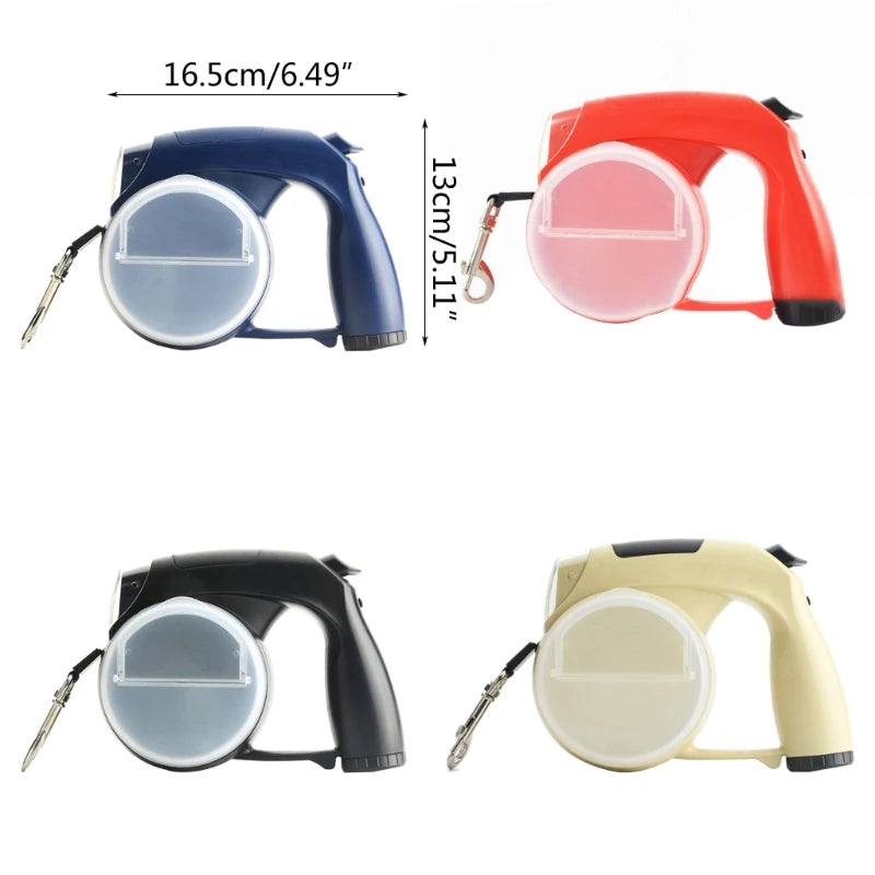 Retractable Dogs Leash with Light, Bags Holder/Water Cup - Pawsitive Cuddles