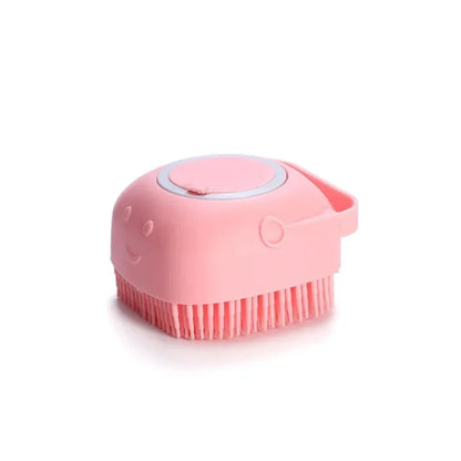 Pet Bathing Brush – Soft Silicone Massager for Dog & Cat Cleaning & Grooming - Pawsitive Cuddles