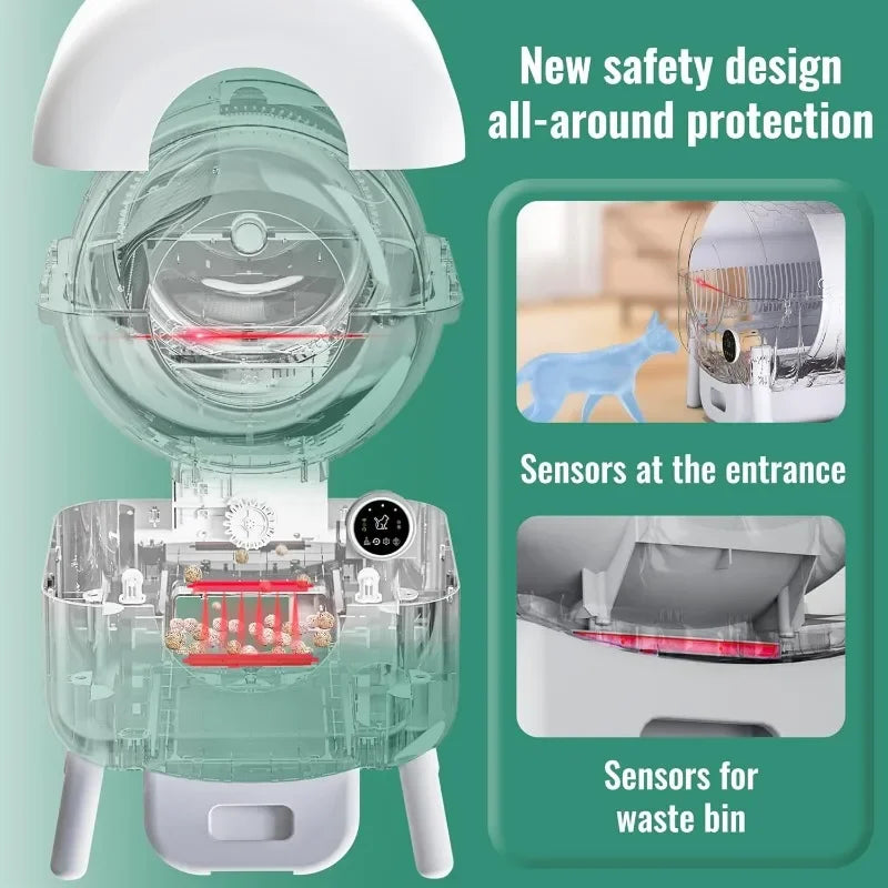 Self-Cleaning, APP Remote Control Cat Litter Box - Pawsitive Cuddles