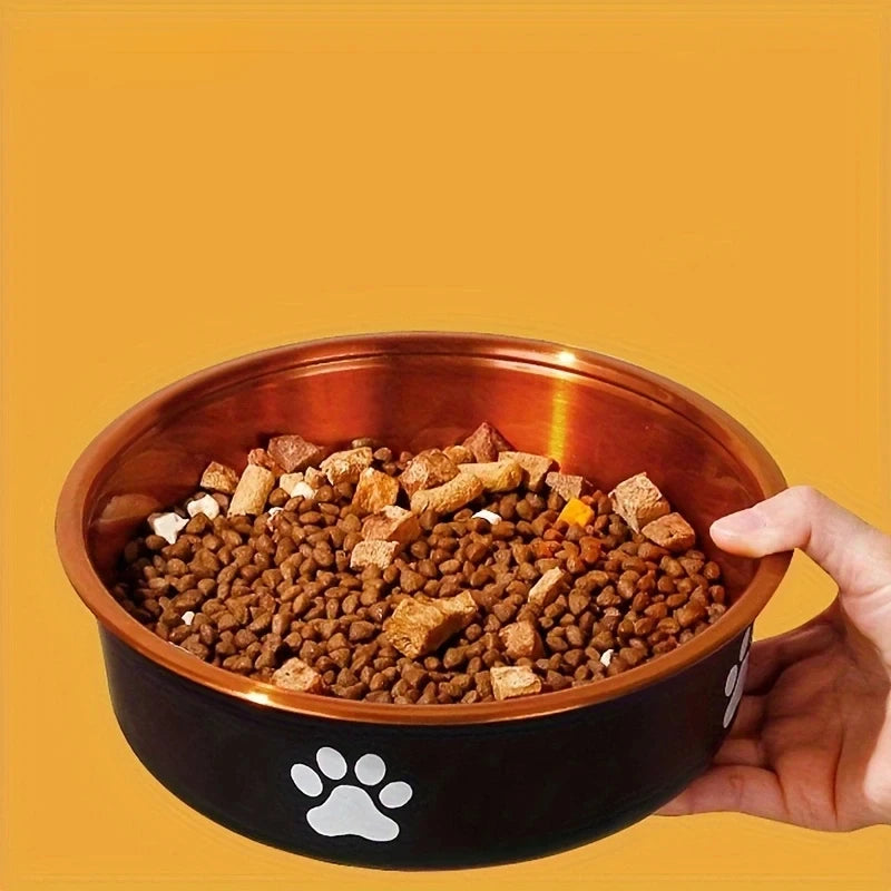 Anti-Slip Dog Bowls Small Medium And Large Dog Feeding Bowls And Water Fountains Stainless Steel Pet Feeders Pet Dog Accessories - Pawsitive Cuddles