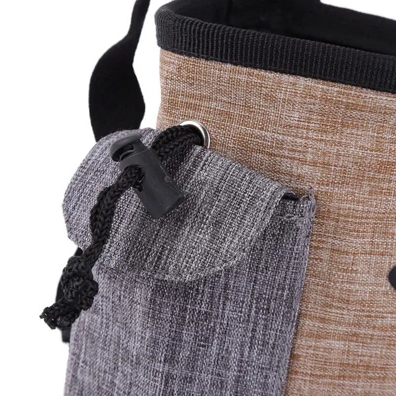 Dog Treat Training Pouch Bag with Waist Shoulder Strap Poop Bag Dispenser - Pawsitive Cuddles