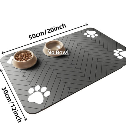 Waterproof Absorbent Pet Feeding Mat - Pawsitive Cuddles