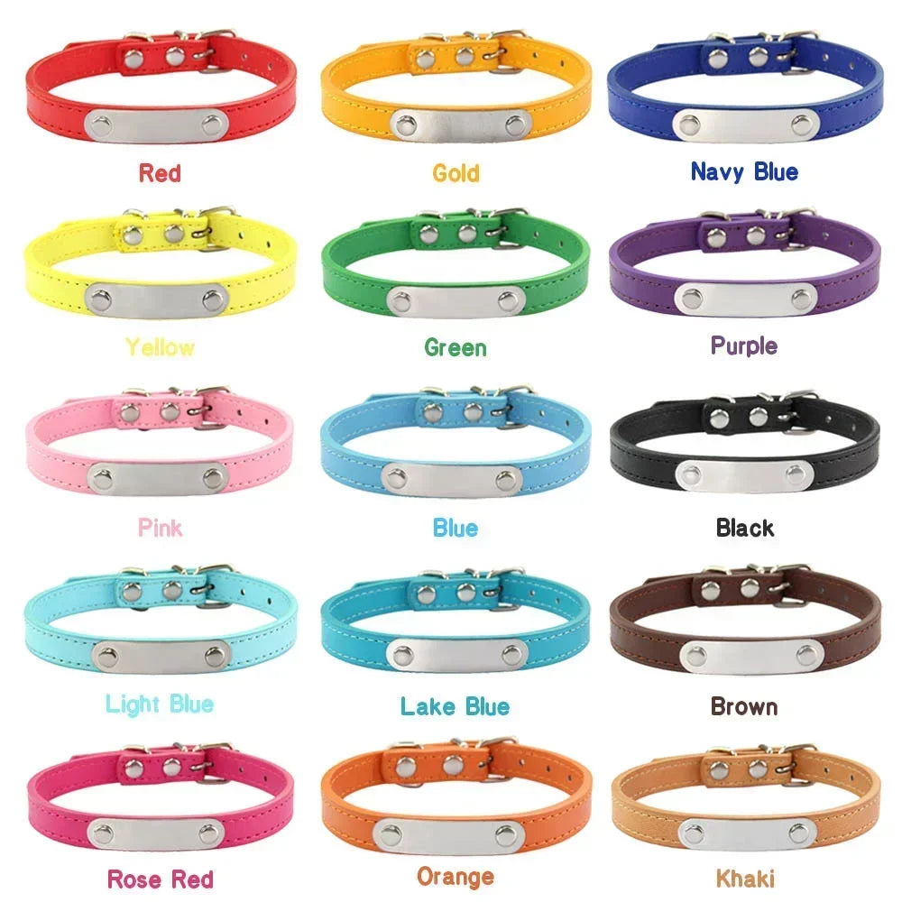 Personalized Dog Collar Name Carved ID - Pawsitive Cuddles