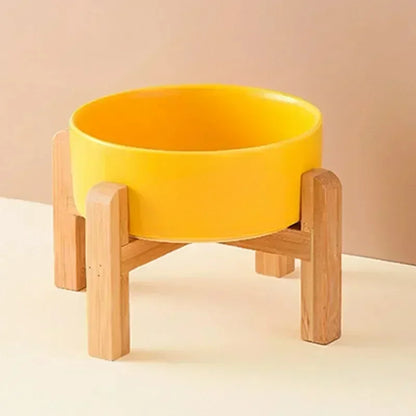 Big Bowl Double Ceramic Elevated Pet Feeders - Pawsitive Cuddles