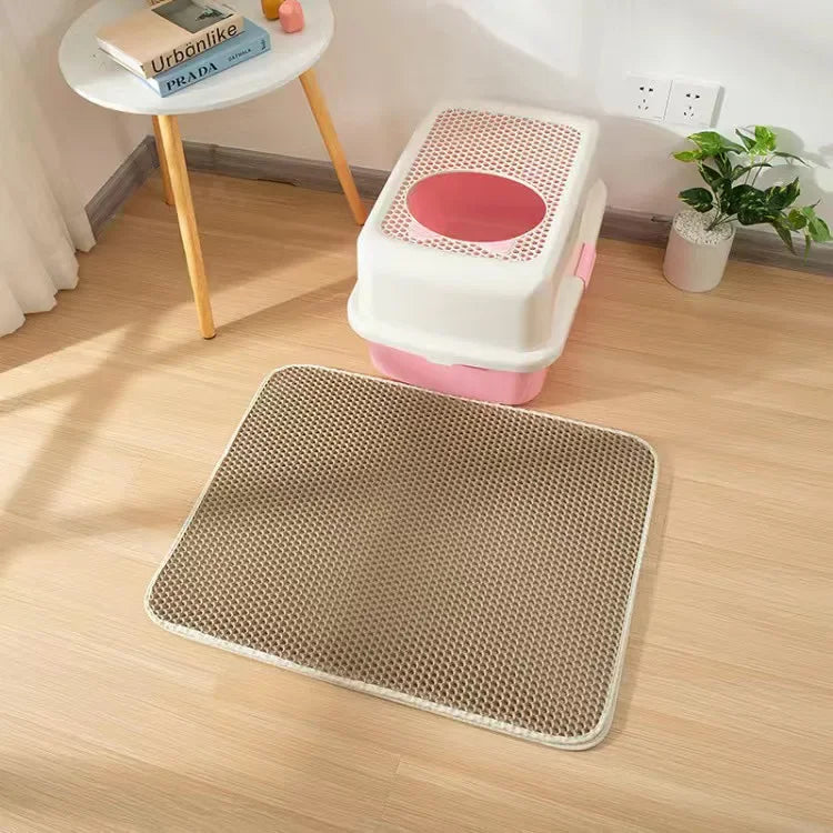 Cat Litter Mat With Double Layer Waterproof Washable Design - Click Mart