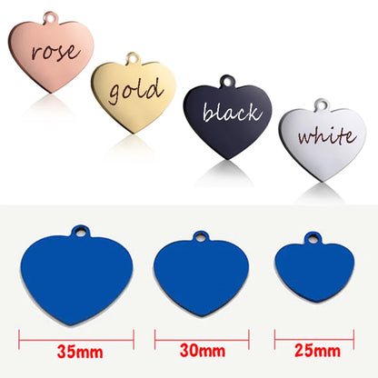 ustom Heart-Shaped Pet ID Tag - Pawsitive Cuddles