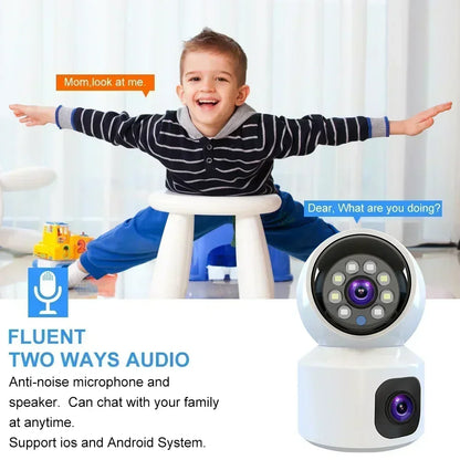 8MP 4K WiFi Camera Dual Screen Surveillance Auto Tracking T - Pawsitive Cuddles