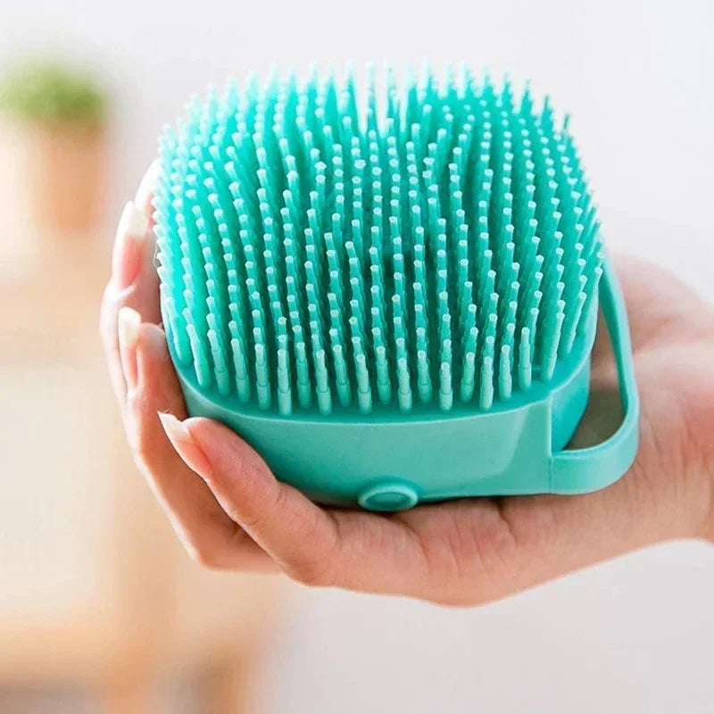 Pet Bathing Brush – Soft Silicone Massager for Dog & Cat Cleaning & Grooming - Pawsitive Cuddles