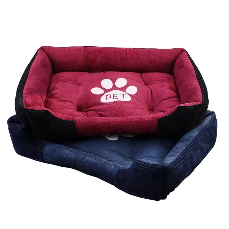 Warm Bone Washable Pet Bed for Dogs & Cats – Soft Cotton Nest - Pawsitive Cuddles
