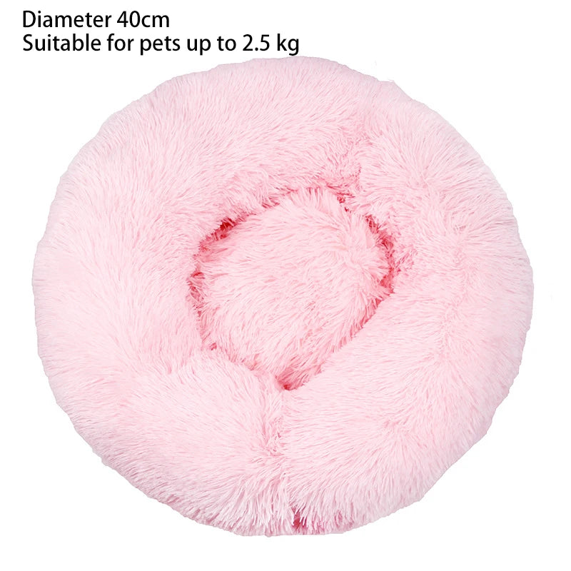 Round Soft Shaggy Mat for Kittens & Small Dogs - Pawsitive Cuddles