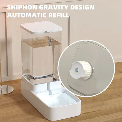 Automatic Cat Water Dispenser Gravity Dog Feeder Cat Feeder and Cats Water Dispenser Cat Feeder Food Storage Dispenser Container - Pawsitive Cuddles