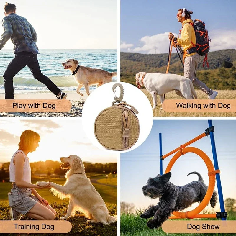 Durable Tactical Dog Treat Bag – Lightweight with Rotatable Carabiner - Pawsitive Cuddles