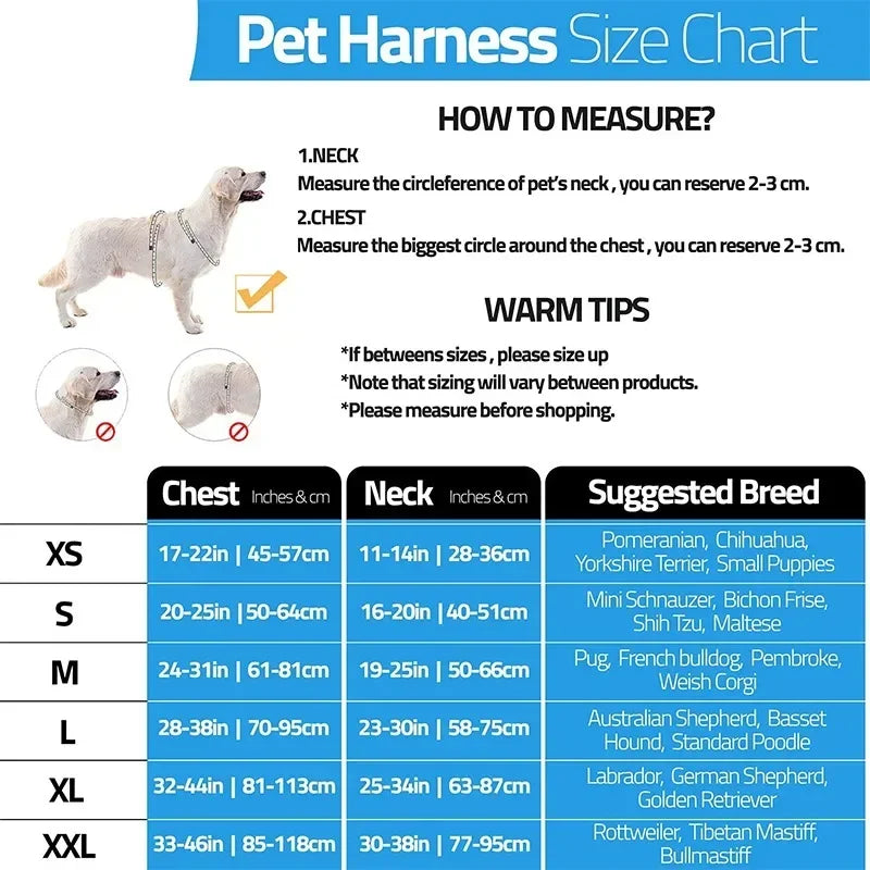 New Dog Harness High Quality Nylon Adjustable - Pawsitive Cuddles
