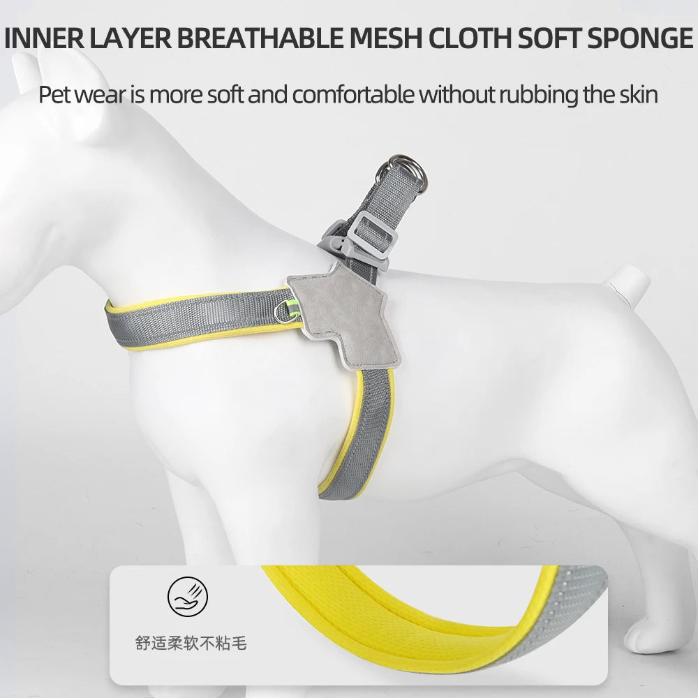 Reflective Pet Harness For Small Medium Dogs Cats - Pawsitive Cuddles