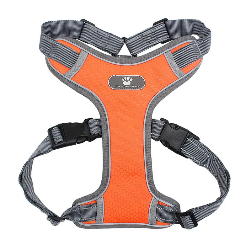 Dog Harness Vest Breathable Adjustable Reflective - Pawsitive Cuddles