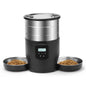 4.5L Button WiFi Automatic Cat Feeder Includes Two Stainless Steel Bowls