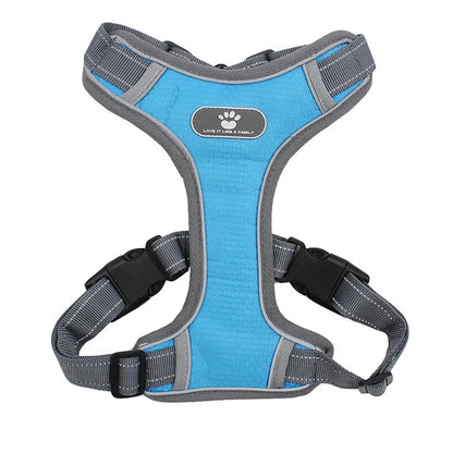 Dog Harness Vest Breathable Adjustable Reflective - Pawsitive Cuddles