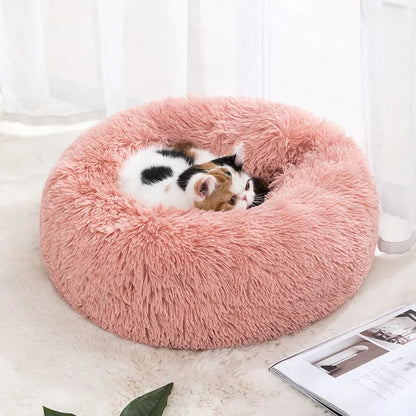 Round Soft Shaggy Mat for Kittens & Small Dogs - Pawsitive Cuddles