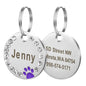 Rhinestone Name Tag for Dogs & Cats - Pawsitive Cuddles