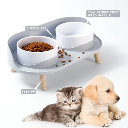 Adjustable Elevated Double Pet Bow - Pawsitive Cuddles