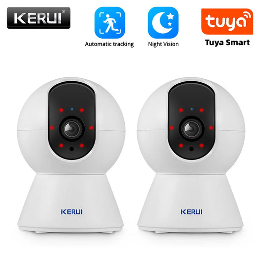KERUI 2pcs/lot Tuya Smart WIFI IP Camera HD 1080P - Pawsitive Cuddles