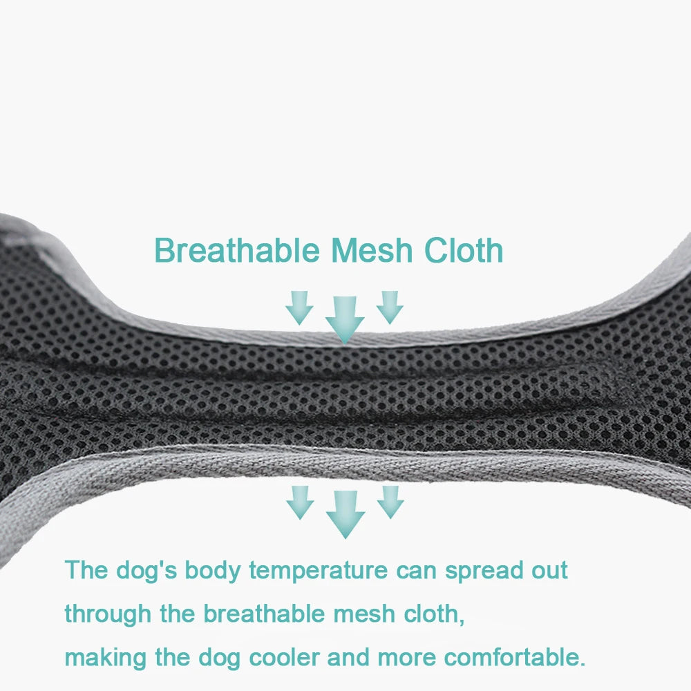 Dog Harness Vest Breathable Adjustable Reflective - Pawsitive Cuddles