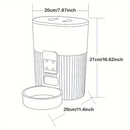 Cat / dog feeding machine with wifi remote smart food dispenser